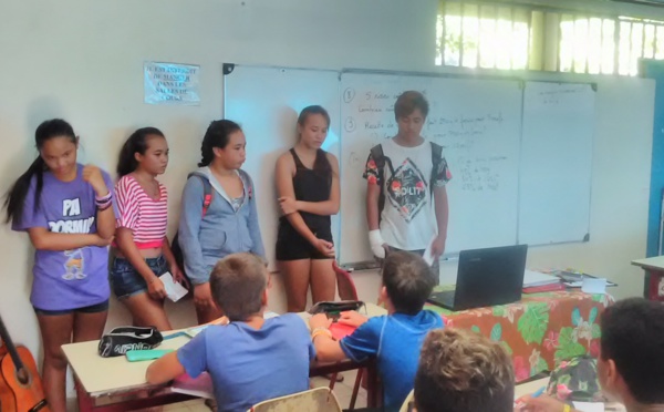 Collège de Moorea : "Journée sans frite mon corps le mérite"
