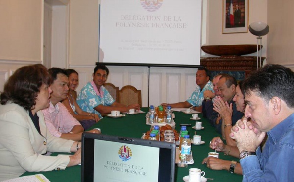 La FAPEL (Fédération de Parents d'élèves) reçue à la Délégation de la Polynésie française à Paris