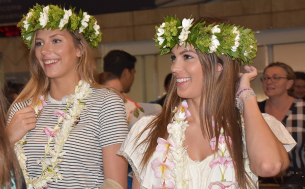 Miss Univers 2016 et Miss France 2015 au fenua