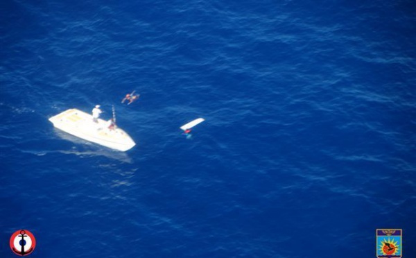 Naufrage d'un poti marara au sud de Moorea
