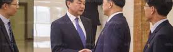 Le ministre chinois des Affaires étrangères à Pyongyang