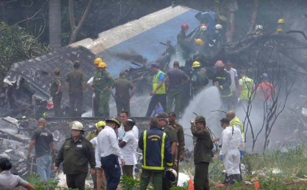 Cuba: un avion s'écrase à La Havane avec plus de 100 passagers à bord, 3 survivants