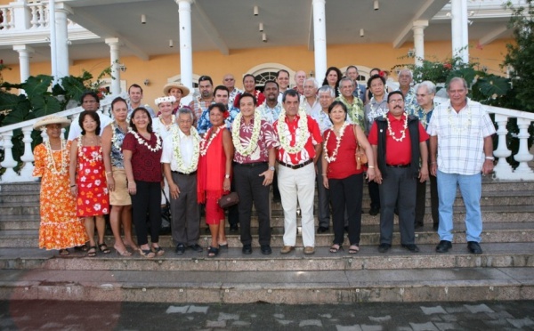 Gaston Tong Sang et Edouard Fritch au côté de Michel Buillard pour l'assainissement de la Ville de Papeete