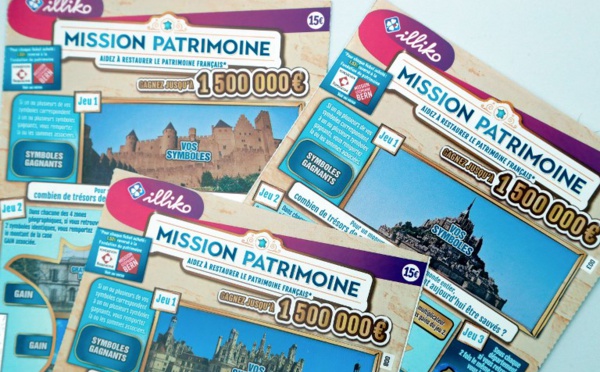 Un Loto à 13 millions d'euros et un jeu à gratter pour la cause du patrimoine
