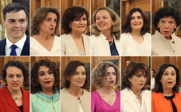 Espagne : le gouvernement le plus féminin de l'histoire du pays a prêté serment