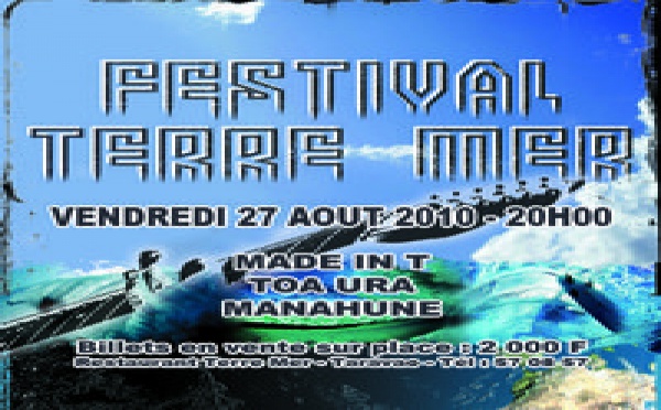 CONCERT FESTIVAL TERRE MER REPORTE AU VENDREDI 27/08 - 20H00