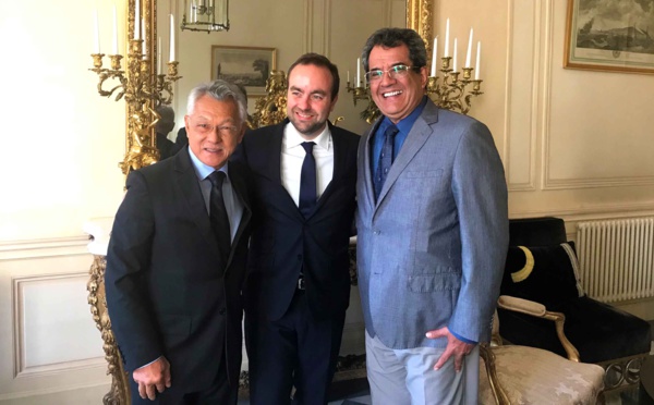 Edouard Fritch rencontre le secrétaire d'Etat Sébastien Lecornu