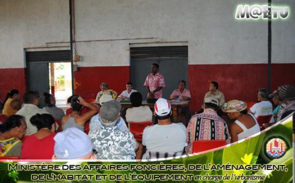 La cellule itinérante des Affaires Foncières à Teva i uta