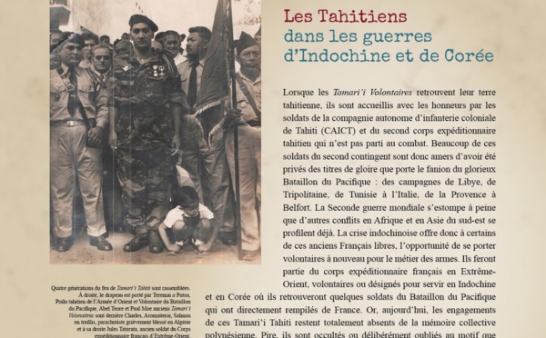 Les Tahitiens dans les guerres d'Indochine et de Corée