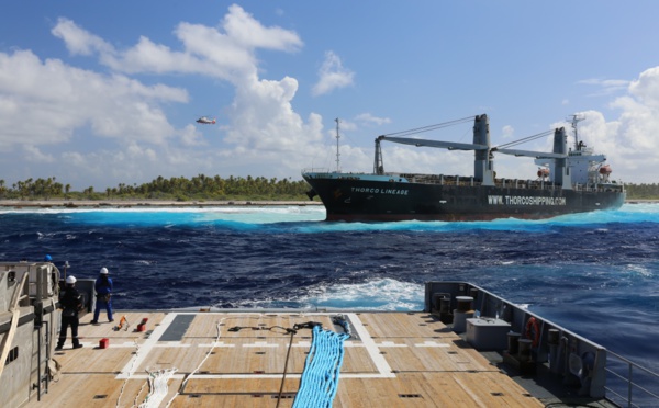 Le cargo Thorco Lineage déséchoué mais à la dérive