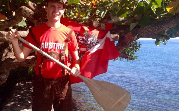 Bernhard Walzl, un Autrichien aux championnats du monde de va’a