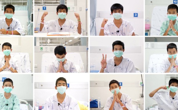 Thaïlande: les jeunes rescapés de la grotte sortiront jeudi de l'hôpital