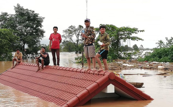 Effondrement d'un barrage au Laos : 26 morts, 131 disparus