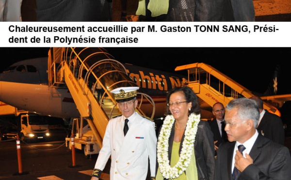 Arrivée en Polynésie française de Mme Marie-Luce PENCHARD