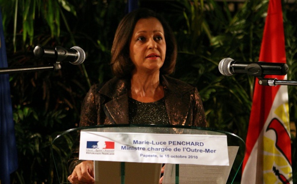 Discours prononcé par Mme Marie-Luce Penchard vendredi 15 octobre