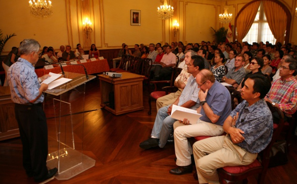 Présentation du rapport Bolliet aux chefs de service et directeurs d'établissements publics