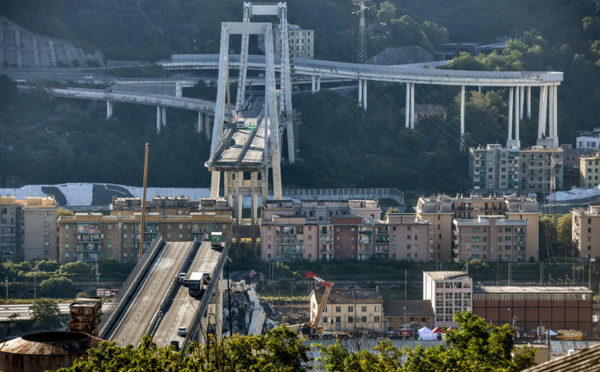 Gênes: deuxième nuit de recherches dans les décombres du viaduc