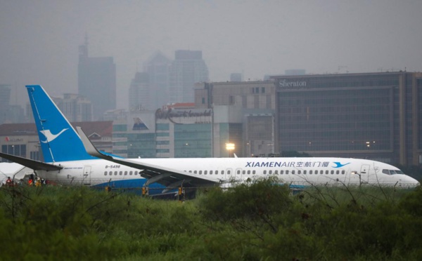 Sortie de piste d'un avion à Manille: au moins 67 vols annulés
