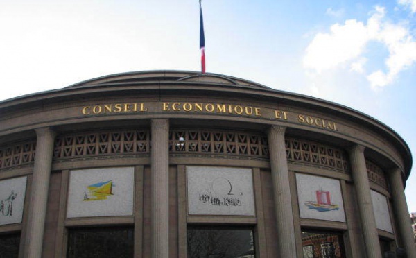 Patrick Galenon fait son entrée au CESE, Delevoye en prend la présidence.