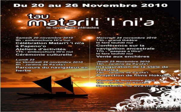 Matarii i ni'a: Le Pays s'apprête a fêter l'entrée dans la période d'abondance