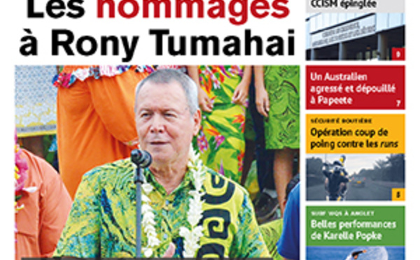 TAHITI INFOS N° 1228 du 28 août 2018