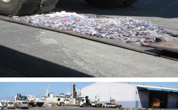 16 000 contrefaçons détruites par les douanes.