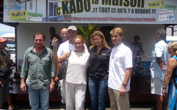 Miri de Tahaa a gagné la maison Fare Tendance du jeu CKDO la maison organisé par Radio1