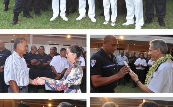 Remise de l'insigne de Chevalier de l'Ordre national de la Légion d'Honneur à Mme Boisson