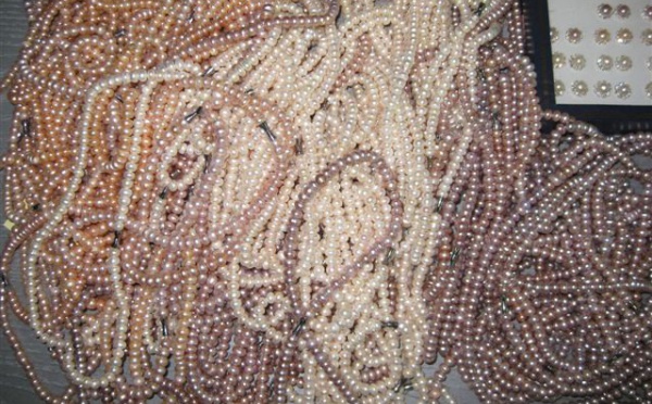 Douanes: Saisie de perles