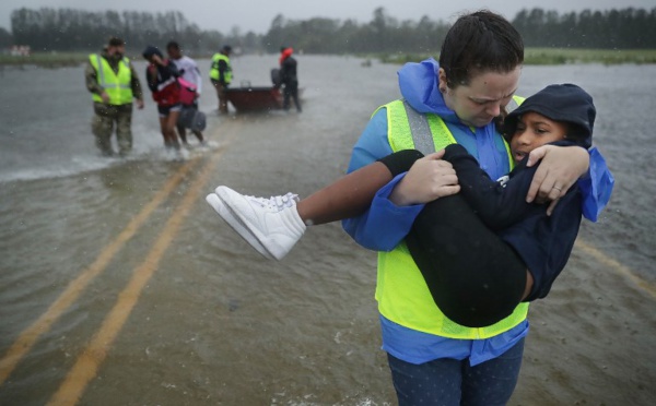 L'ouragan Florence s'abat sur la côte atlantique américaine