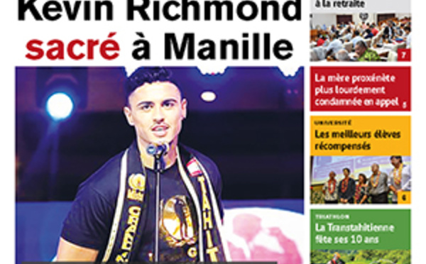 TAHITI INFOS N° 1251 du 28 septembre 2018