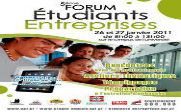 Université de Polynésie française: Forum Etudiants/Entreprises 2011