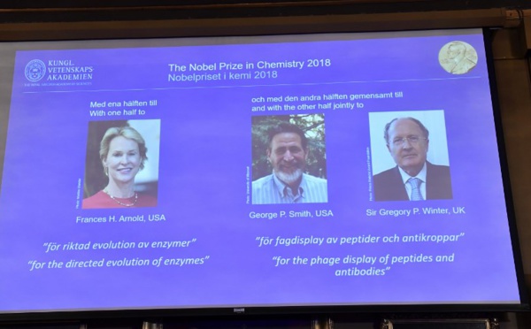 Darwin en éprouvette! Le Nobel de chimie à trois "dompteurs" de l'évolution