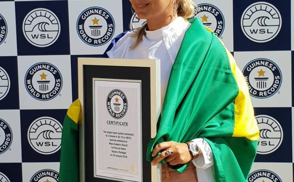 Surf de gros - Maya Gabeira : Record mondial validé pour la Brésilienne