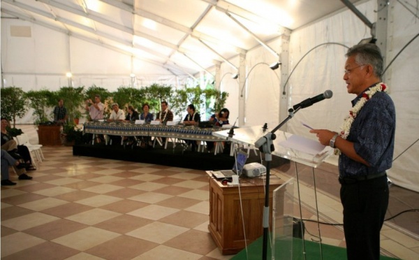 Discours de Gaston Tong Sang à l'occasion d'une rencontre avec les enseignants et personnels de l'éducation