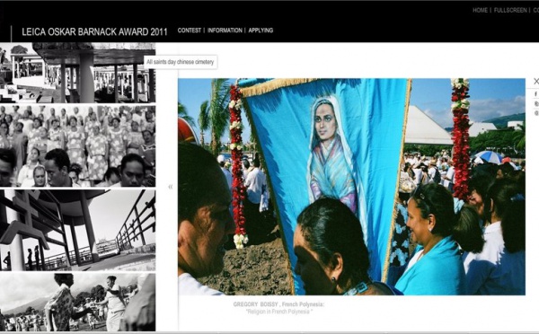 Gregory Boissy, Photographe à Tahiti, nominé au prestigieux concours Leica Oskar Barnack Award 2011