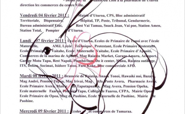 Nouvel an chinois: La tournée du Lion