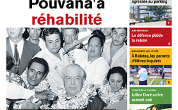 TAHITI INFOS N° 1271 du 26 octobre 2018