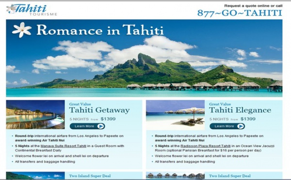 Tourisme: Lancement de la campagne de Printemps aux Etats-Unis