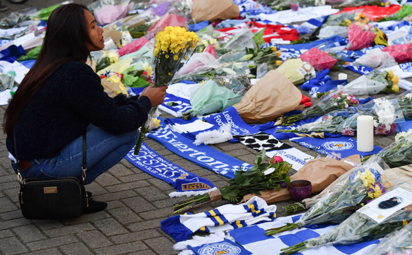 Cinq morts, dont le président du club de foot de Leicester City dans le crash de son hélicoptère