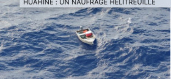 Huahine : un naufragé hélitreuillé, rappel des règles de sureté
