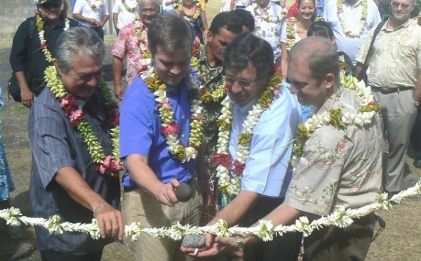 Inauguration de la station d’assainissement de Nuuroa, à Moorea