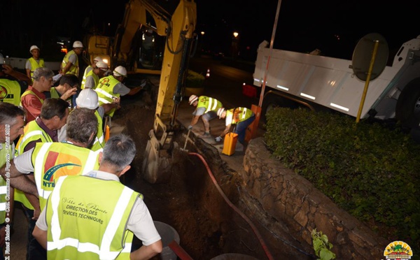 Extension du réseau d'assainissement : 60 % du chantier réalisé