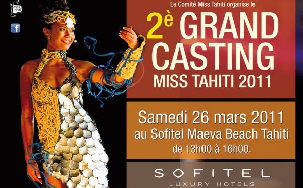 MISS TAHITI: 2ème casting ce samedi 26 mars au sofitel