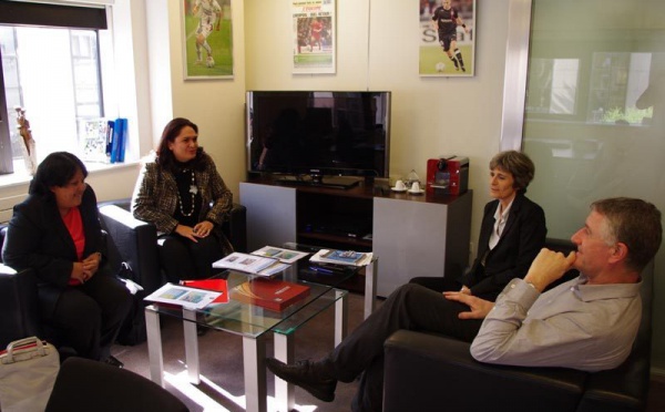 Beach Soccer : Nicole Bouteau et Noëlline Parker reçues à la FFF
