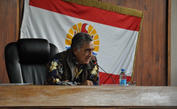 Le Tavini constate que la motion de défiance "n'a plus la cote"