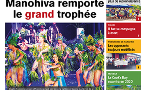 TAHITI INFOS N° 1297 du 3 décembre 2018
