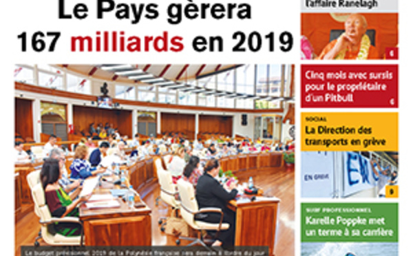 TAHITI INFOS N° 1299 du 5 décembre 2018