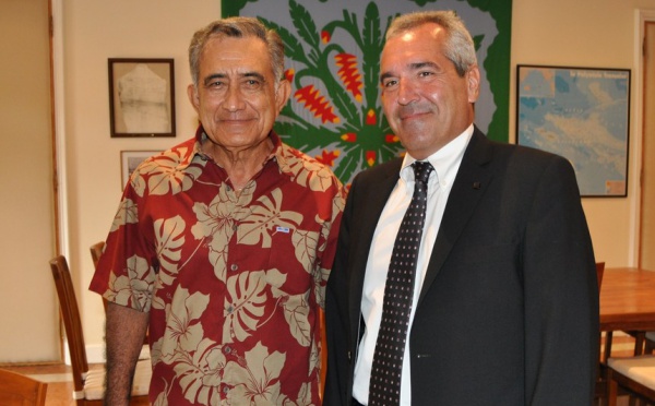 Le Haut-commissaire reçoit le président Oscar Temaru