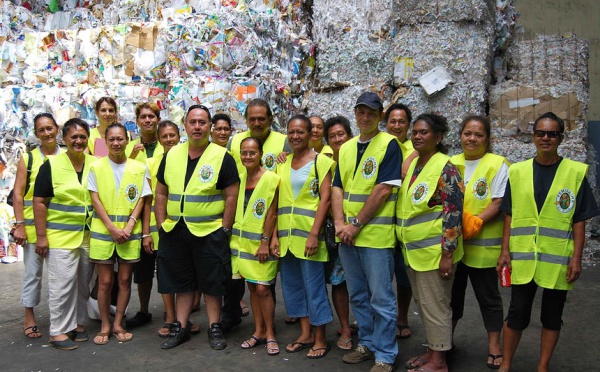 La commune de Pirae, en collaboration avec la SEP, sensibilise ses agents au tri
